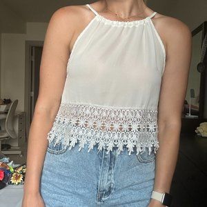 White Summer Crop Top